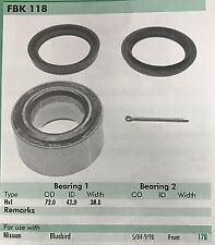 Fbk118 wheel bearing for sale  SHERBORNE