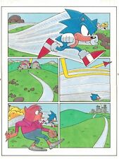 1998 SONIC THE HEDGEHOG PÁGINA DE ARTE EM QUADRINHOS ORIGINAL SPLASH SEGA GENESIS videogame comprar usado  Enviando para Brazil