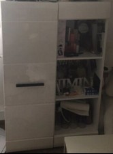 Highboard weiß hochglanz gebraucht kaufen  Waltrop