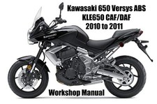 KAWASAKI 650 VERSYS ABS /KLE650 CAF/DAF 2010 a 2011 MANUAL DE OFICINA - Arquivos PDF comprar usado  Enviando para Brazil