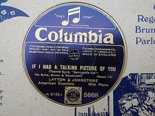 LAYTON & JOHNSTONE - I Had A Talking Picture Of You / I'm A Dreamer 78 rpm disc comprar usado  Enviando para Brazil