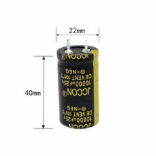 Capacitor eletrolítico 25V 10000uF amplificador de áudio adaptador de energia capacitor 22x40 comprar usado  Enviando para Brazil