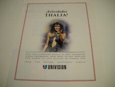 Pôster promocional anúncio THALIA orgulhoso de ter mostrado seus talentos para milhões... 2005 comprar usado  Enviando para Brazil
