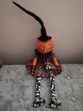 Halloween pumpkin witch for sale  UK