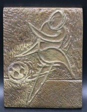 Placca bronzo calcio usato  Castelnuovo Don Bosco