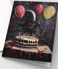 Alien birthday card for sale  UK