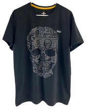 Camiseta masculina Philipp Plein crânio de cristal strass preto tamanho grande comprar usado  Enviando para Brazil