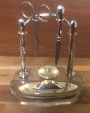 Conjunto de penteadeira Birmingham Hallmarked prata 6 peças art déco manicure 1932, usado comprar usado  Enviando para Brazil