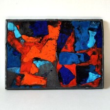 Abstraktes emaille wandbild gebraucht kaufen  Bargfeld-Stegen