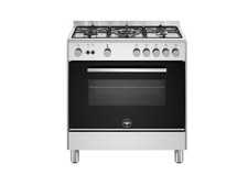 Cucina a gas con forno Gas, N° 5 Fuochi, 80x50 cm, colore Inox LA GERMANIA usato  Nardo