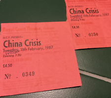 China crisis concert for sale  SPALDING