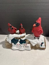 Antigo Gemmy Natal Cardinal Trio "Let it Snow" Musical Animado Decoração de Mesa comprar usado  Enviando para Brazil
