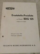 Triumph ersatzteile preisliste gebraucht kaufen  Wiesloch