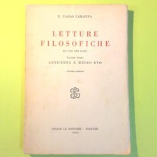Letture filosofiche vol usato  Comiso