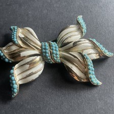 Vintage trifari bow for sale  LONDON