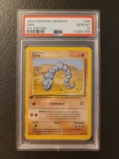 Pokémon Karte Onix 56/102 - 1. Edition Basis Set Deutsch -  PSA 10 Gem Mint comprar usado  Enviando para Brazil