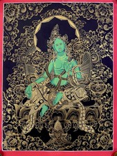 Handpainted tibetan chinese d'occasion  Expédié en Belgium