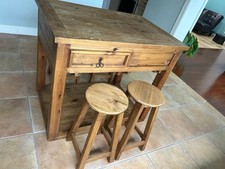 Rustic wooden dining for sale  Naples