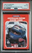 Usado, 1986 Scanlens Australian Motor Racing Alain Prost #22 Muito bom estado-Ex | PSA 4 Formula One comprar usado  Enviando para Brazil