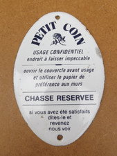 Ancienne plaque émaillée d'occasion  France