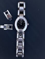 Relógio feminino Tissot 1853 fabricado na Suíça pulseira de prata com mostrador preto comprar usado  Enviando para Brazil