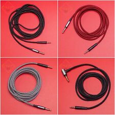Cabo de náilon 3,5 mm a 2,5 mm puro OFC hifi para fones de ouvido supra-auriculares Sennheiser comprar usado  Enviando para Brazil