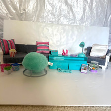 My Life As Living Room Furniture Fits American Girl Sofá Chair & More Boneca 18" comprar usado  Enviando para Brazil