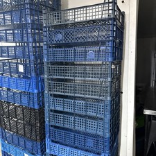 Plastic stackable storage for sale  WAKEFIELD