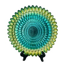 Peacock feather glass for sale  Blandon