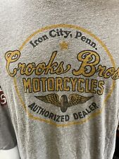Camiseta LUCKY BRAND Oficial Crooks Bros Motorcycles Iron City Pensilvânia LG comprar usado  Enviando para Brazil