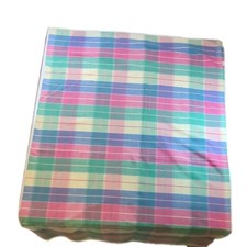 Pastel plaid tablecloth for sale  Graham