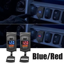 Usado, PD QC3.0 soquete carregador de carro USB duplo 12V 24V adaptador de energia de carga de telefone carro barco comprar usado  Enviando para Brazil