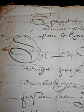 Caligrafia manuscrita documento legal antigo 1629 28 páginas caligrafia elegante comprar usado  Enviando para Brazil