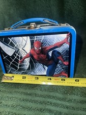 Mini lancheira vintage Spider-Man Marvel Comics caixa de lata The Tin Box Company comprar usado  Enviando para Brazil