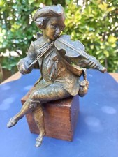 Statuetta antica violinista usato  Sesto Fiorentino