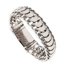 Pulseira masculina prata titânio punk moda motociclista escorpião 8,0" + caixa extravagante comprar usado  Enviando para Brazil