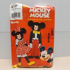 Fantasia de Mickey Mouse Simplicity 9388 padrão de costura infantil tamanho A 3 a 8 comprar usado  Enviando para Brazil