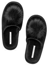 NOVO CALÇADO VICTORIA'S SECRET POM-POM AT TAP PRETO CONFORTÁVEL CHINELOS MACIOS GRANDE comprar usado  Enviando para Brazil