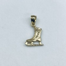 Berloque pingente ouro amarelo 14k sapato de skate no gelo corte diamante comprar usado  Enviando para Brazil