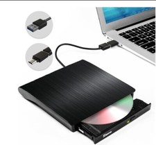 Usado, Unidade de CD DVD externa verdadeira USB 3.0 DVD portátil e CD-ROM +/-RW player gravador comprar usado  Enviando para Brazil