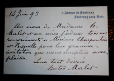 Hector malot billet d'occasion  Arcachon