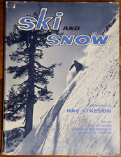 Libro fotográfico alpino vintage 1960 Ski & And Snow de Ray Atkeson segunda mano  Embacar hacia Mexico