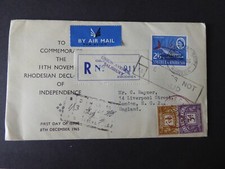 Rhodesia. fdc. 1965. for sale  BILLINGHAM