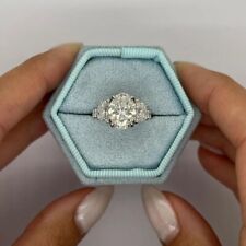 Anel de casamento com certificação IGI ou GIA diamante oval 4,20 quilates cultivado em laboratório ouro branco 18K comprar usado  Enviando para Brazil