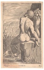 Tibris - Philips Galle 1586 impresión maestra antigua de dioses del mar y el río segunda mano  Embacar hacia Mexico