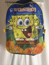 Mochila Bob Esponja Azul Nickelodeon 2013, usado comprar usado  Enviando para Brazil