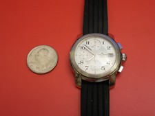 BAUME MERCIER STEEL 38MM CAPELAND GM CRONÓGRAFO AUTOMÁTICO + IMPLANTAÇÃO DE BORRACHA comprar usado  Enviando para Brazil