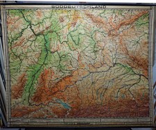 Wandkarte poster süddeutschla gebraucht kaufen  Berghülen