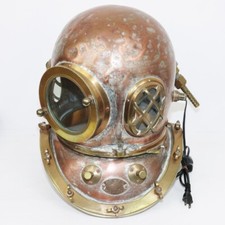 Casco de Buceo TOA Japonés Antiguo Buceo Máscara de Metal De Colección Usado Japón K segunda mano  Embacar hacia Mexico