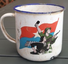 Tasse émaillée mug d'occasion  Toulon-